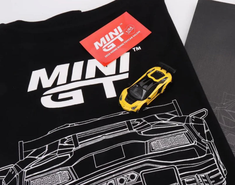 Mini GT LB★WORKS Lamborghini Aventador Limited Edition Yellow 489 2023 Hong Kong Toycar Salon Exclusive FULL SET #587