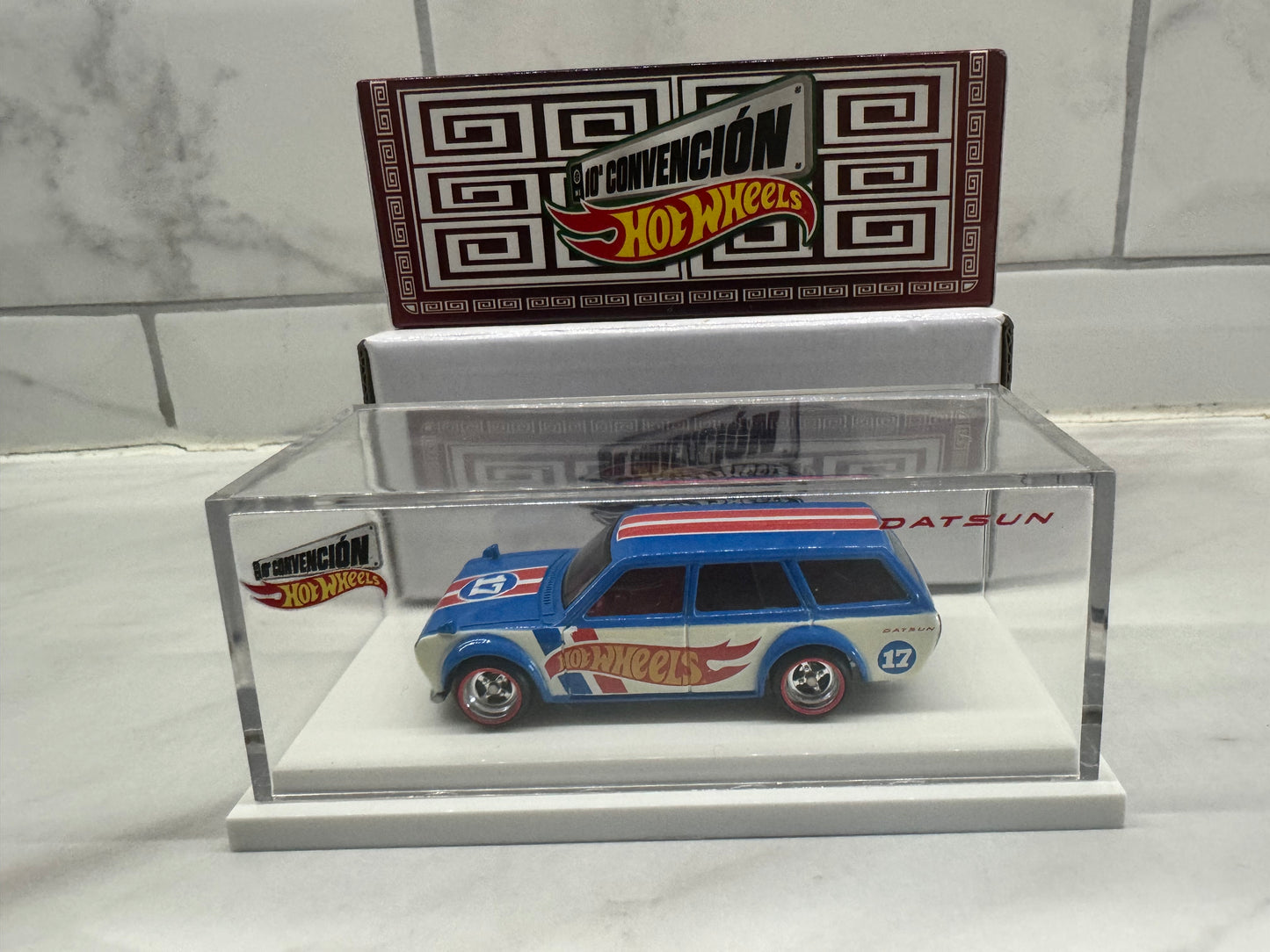 Hot Wheels Datsun 510 Wagon Mexico Convention with dinner sticker 1485/7000