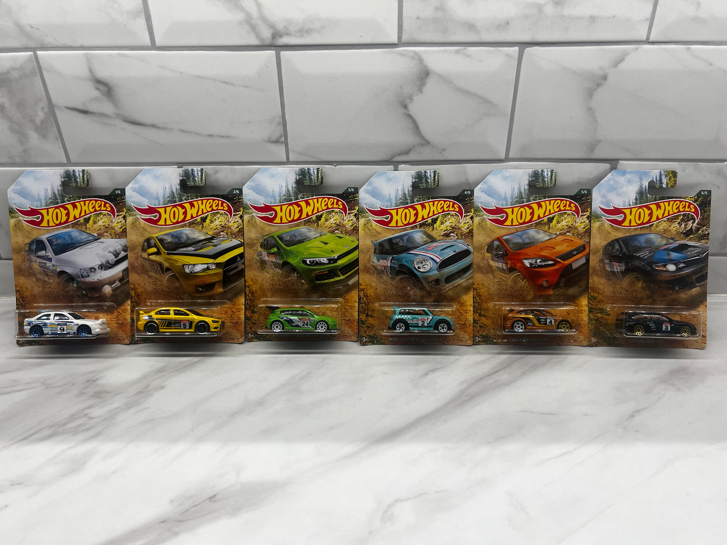 Hot Wheels Backroad Rally Series 1:64 FULL SET OF 6