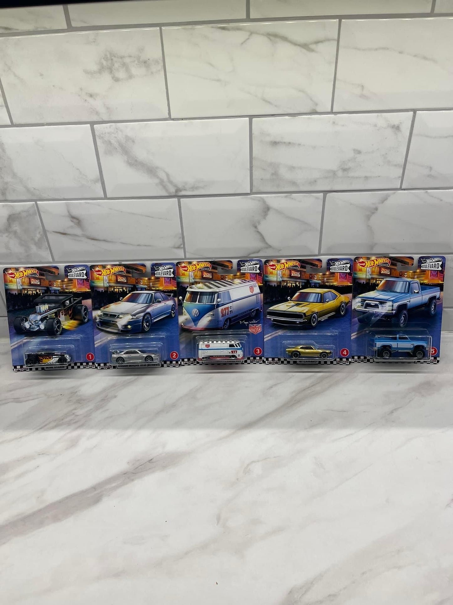 Hot Wheels Boulevard 5 Set