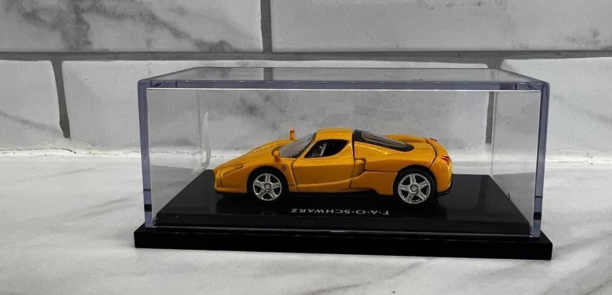 Hot Wheels Ferrari F.A.O SCHWARTZ Rare Acrylic Yellow