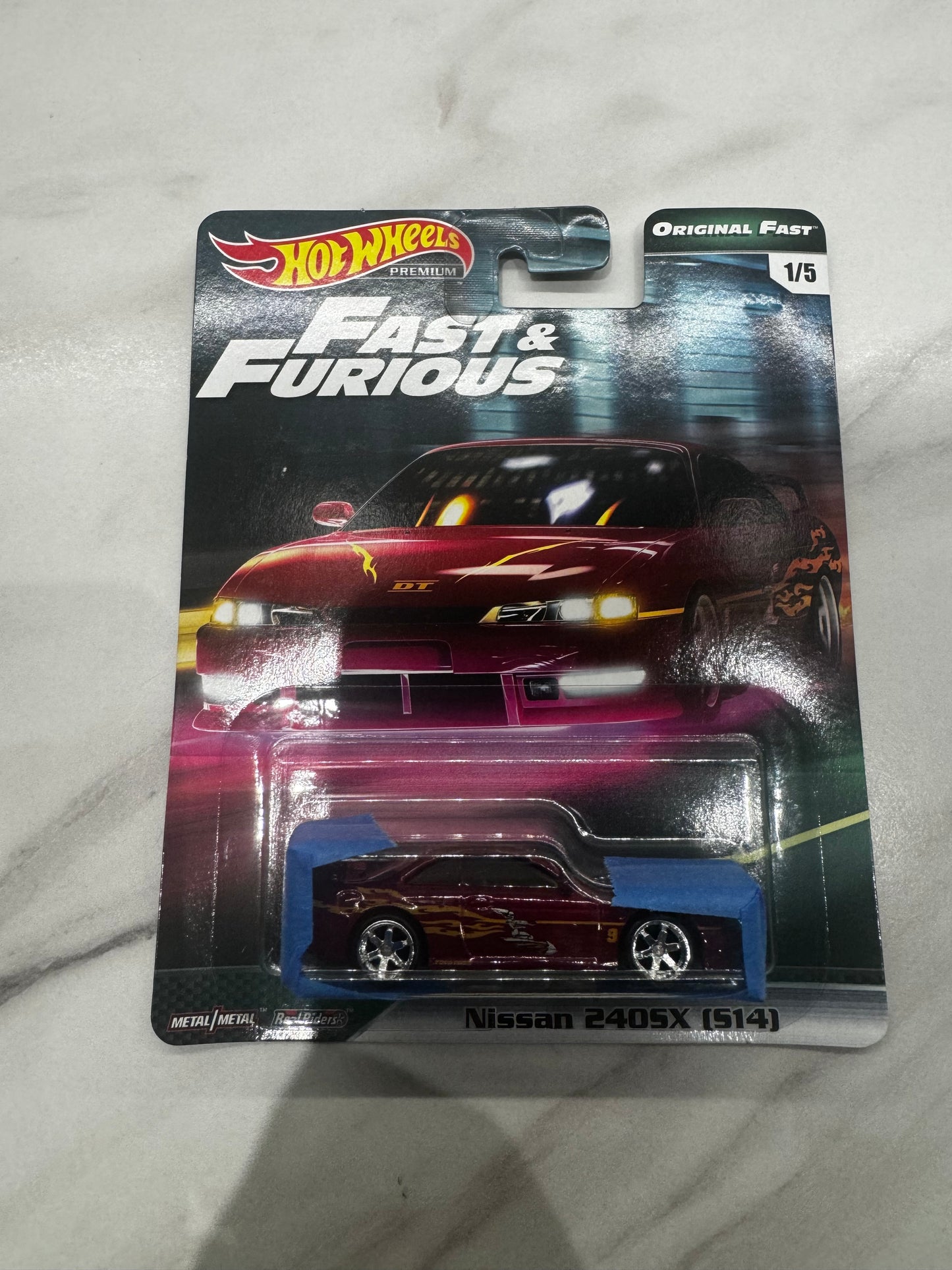 Hot Wheels Nissan 240SX (S14) Original Fast & Furious MINT CARD