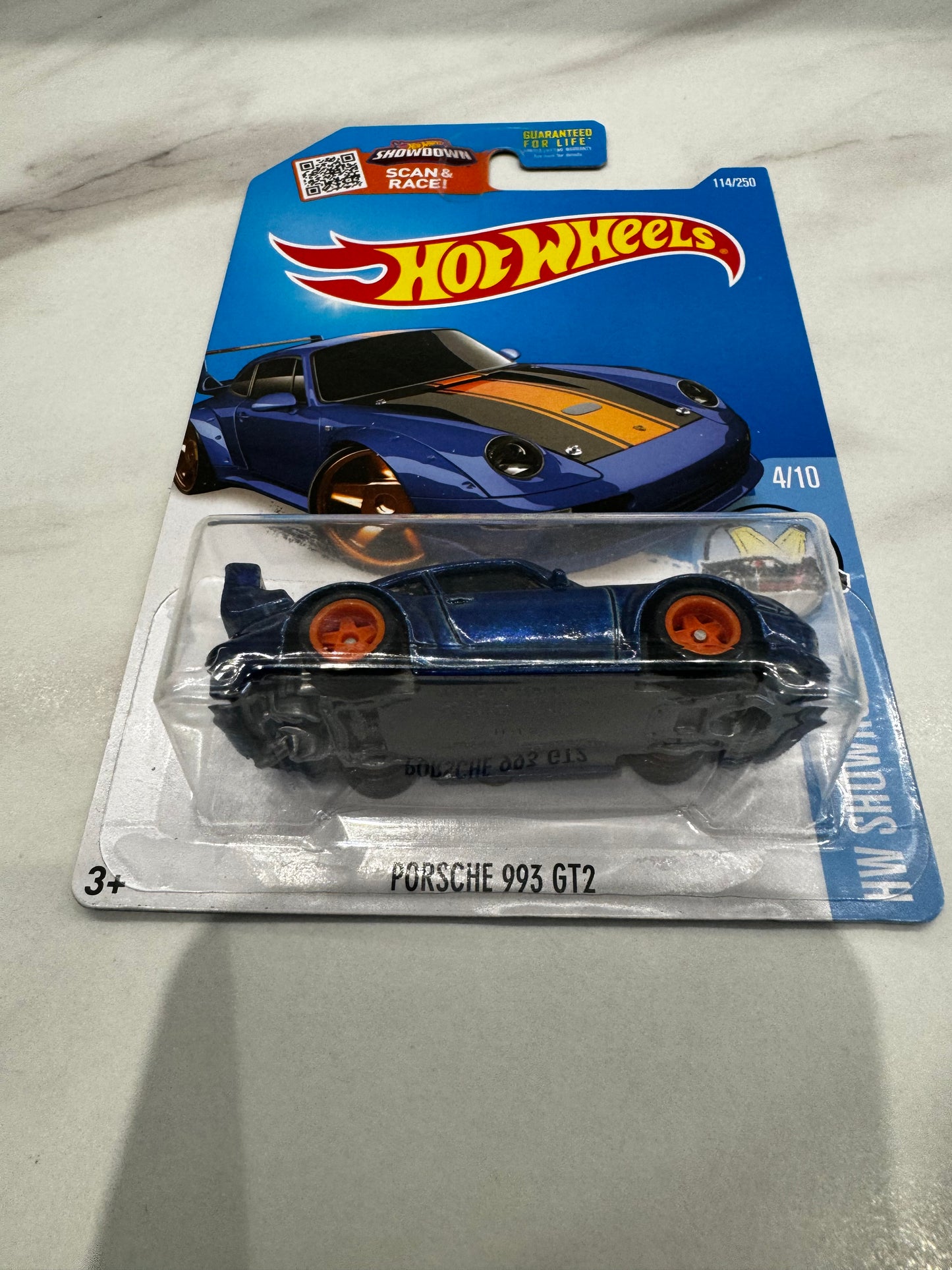 Hot Wheels Porsche 993 GT2 Super Treasure Hunt Long Card 114/250
