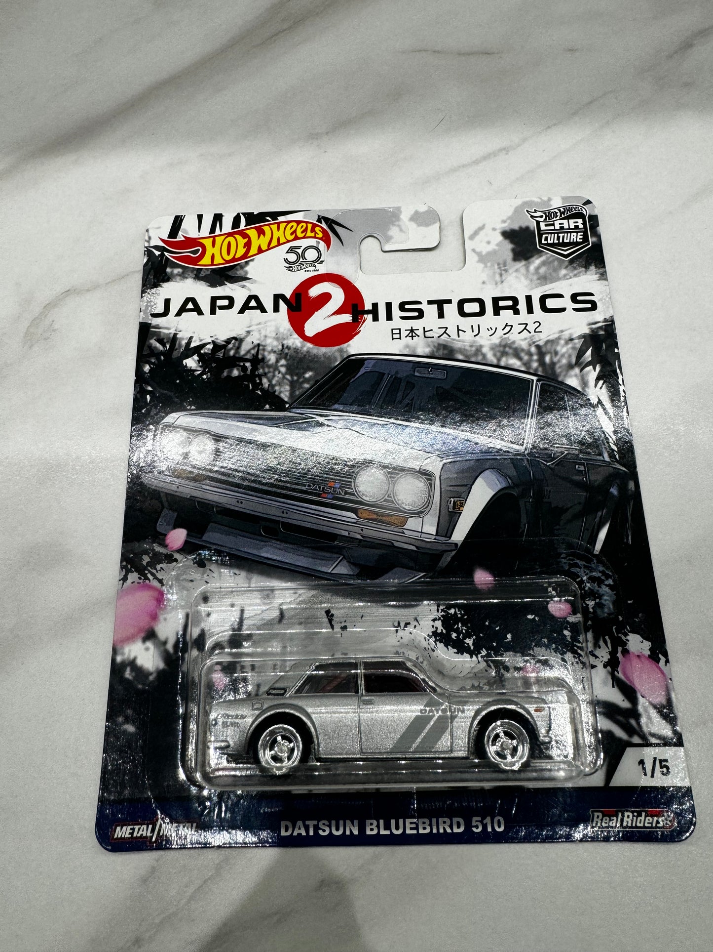 Hot Wheels Datsun Bluebird 510 Japan Historics 2 1/5
