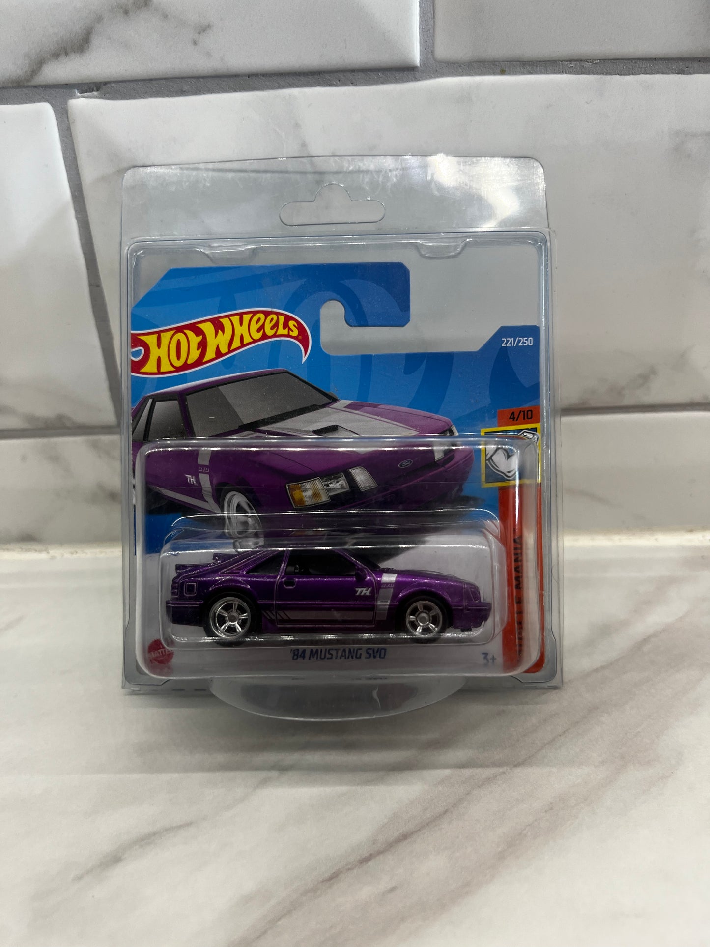 Hot Wheels 84 Ford Mustang SVO Short Card Super Treasure Hunt 2022