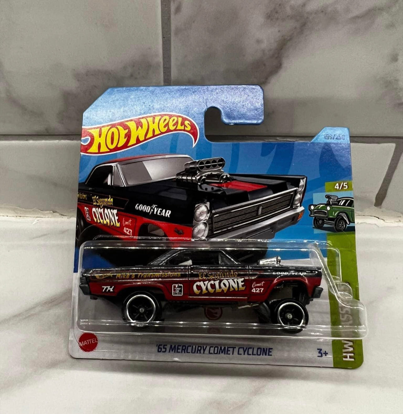 Hot Wheels 65 Mercury Comet Cyclone Short Card Super Treasure Hunt 2023