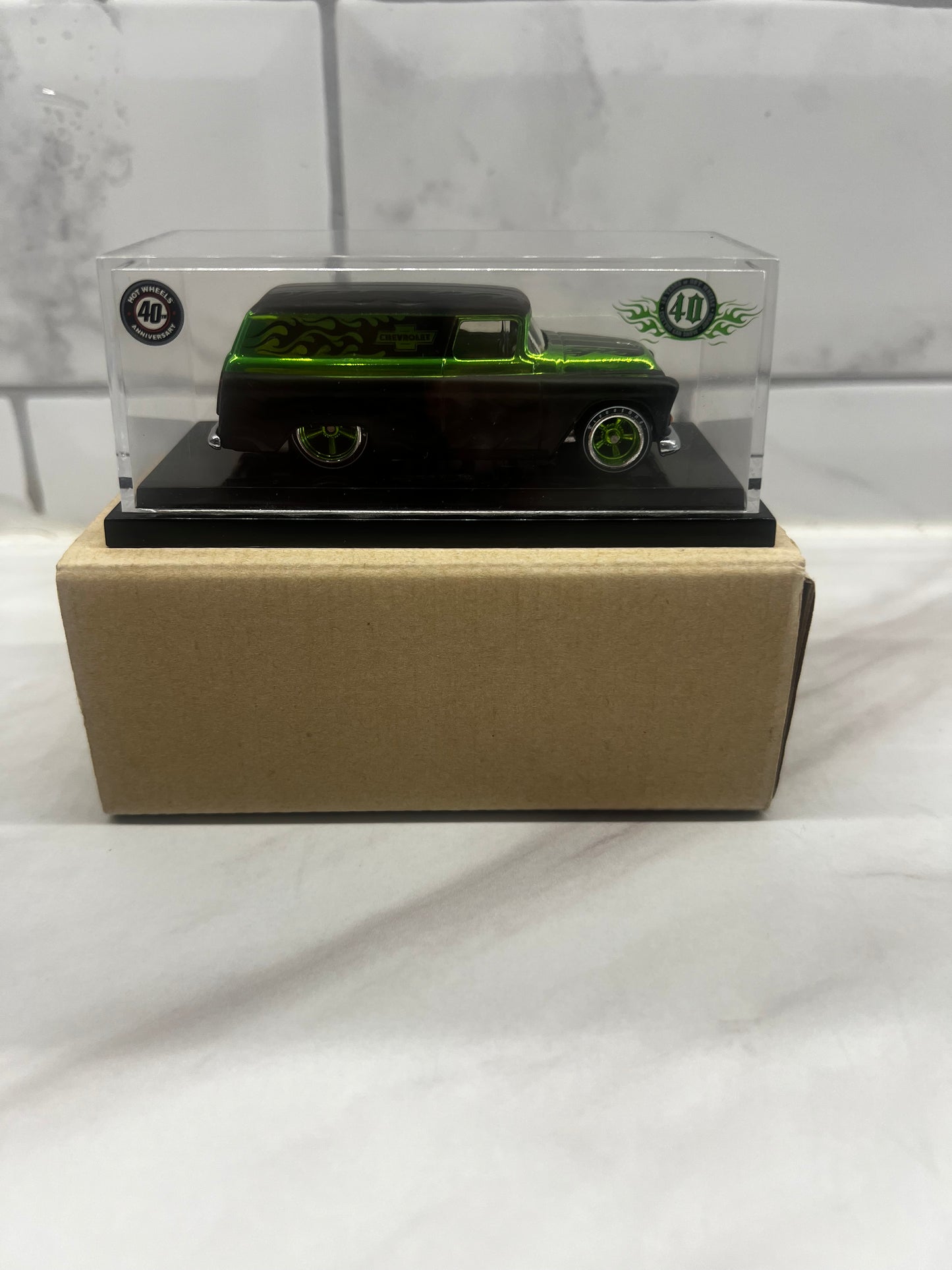Hot Wheels 2008 Japanese Convention 55 Chevy Panel Van Green 828/1500