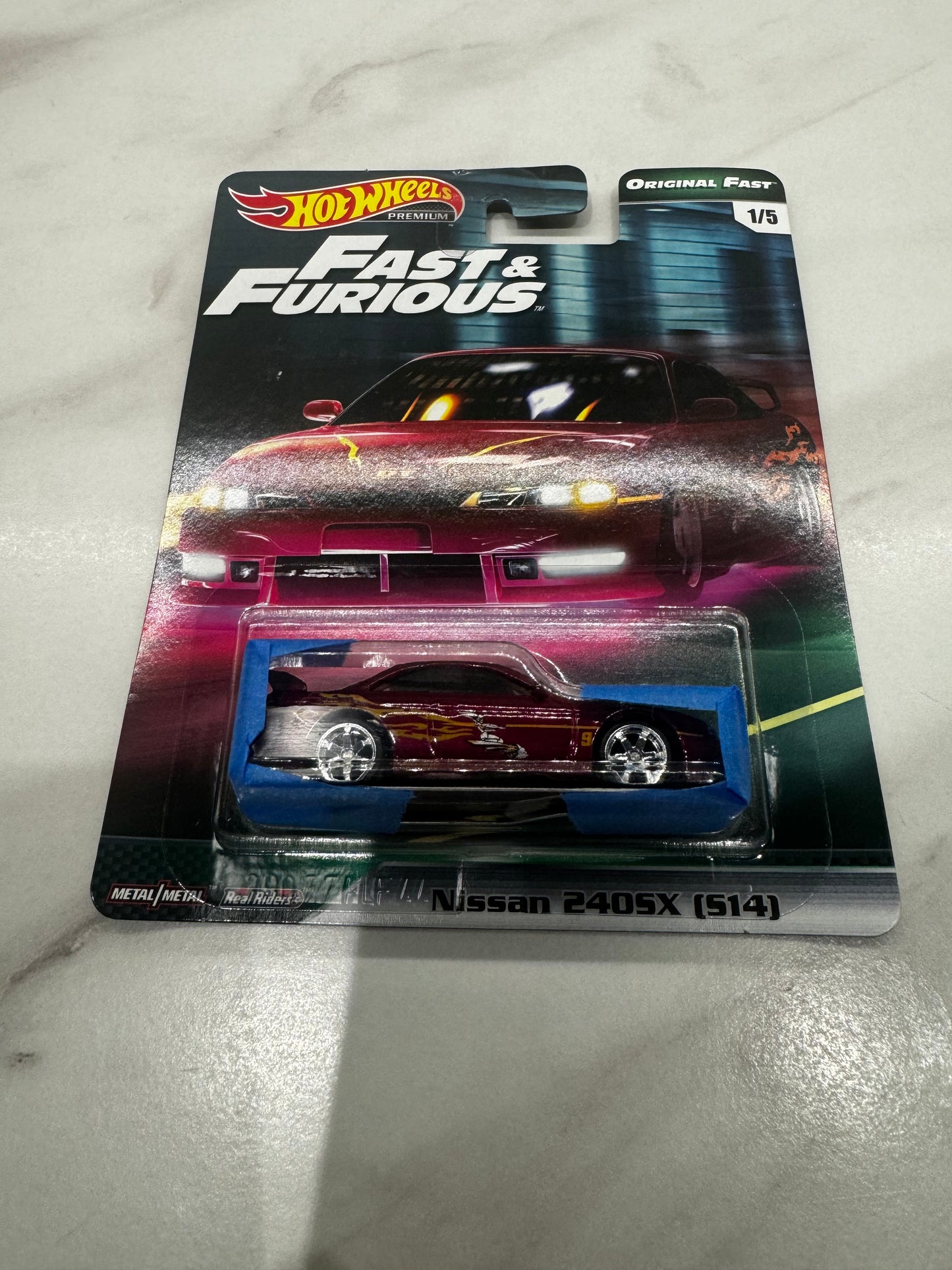 Hot Wheels Nissan 240SX (S14) Original Fast & Furious MINT CARD