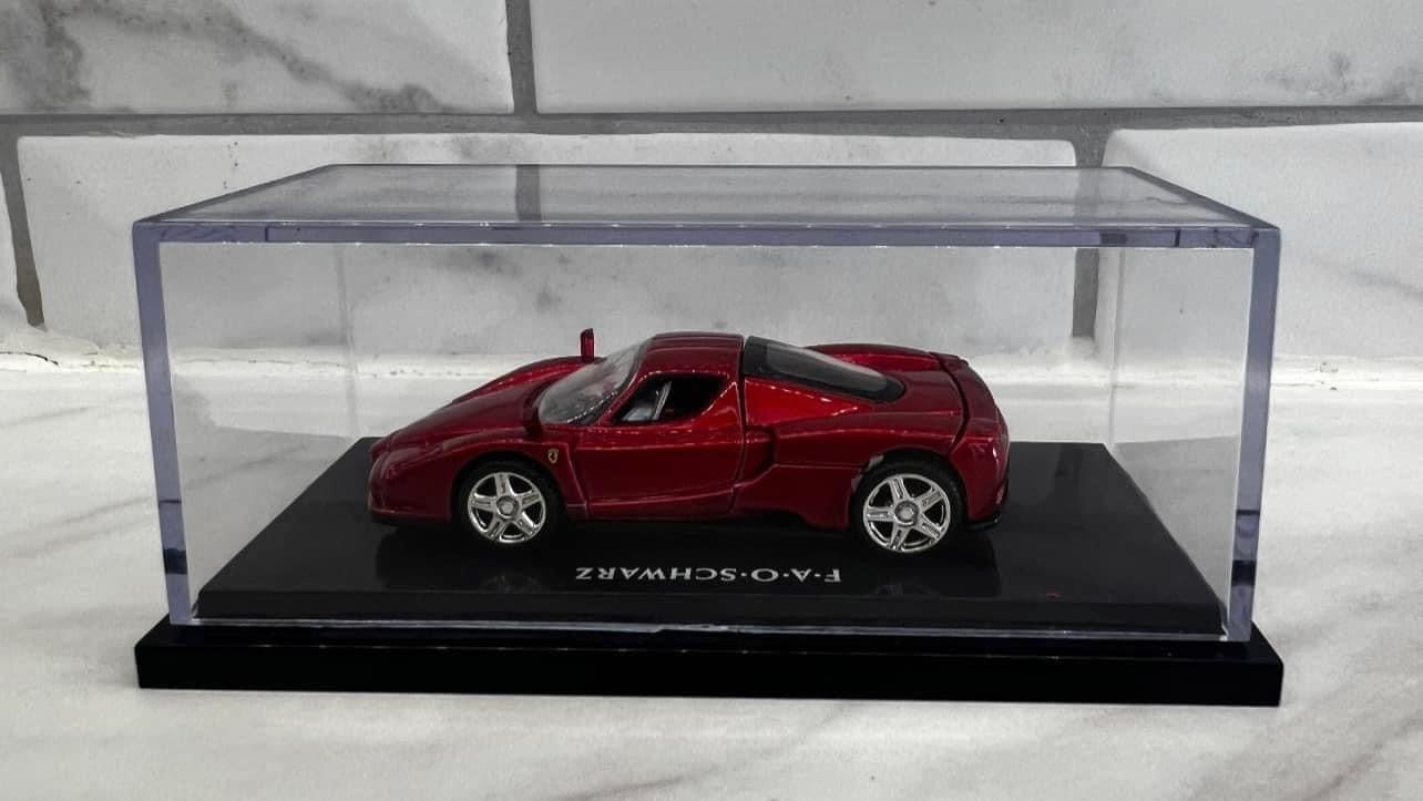 Hot Wheels Ferrari F.A.O SCHWARTZ Rare Acrylic Red