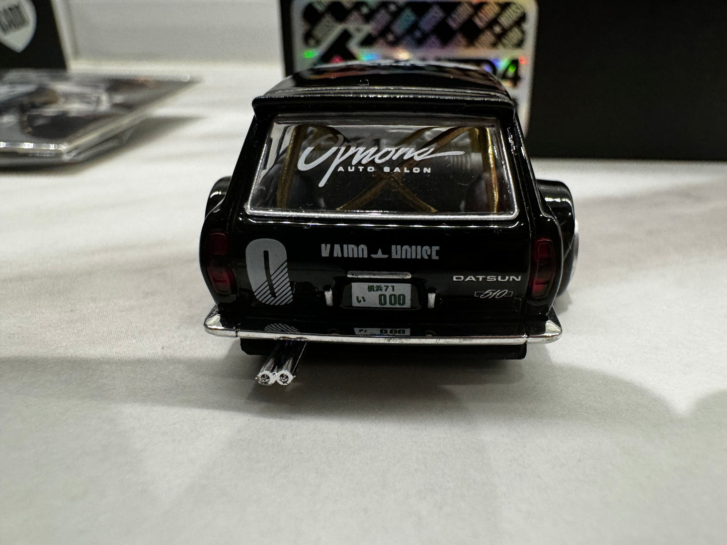 Mini GT x Kaido House Datsun 510 Wagon BLKLTD #4 Bundle Limited #89/250 & Pins