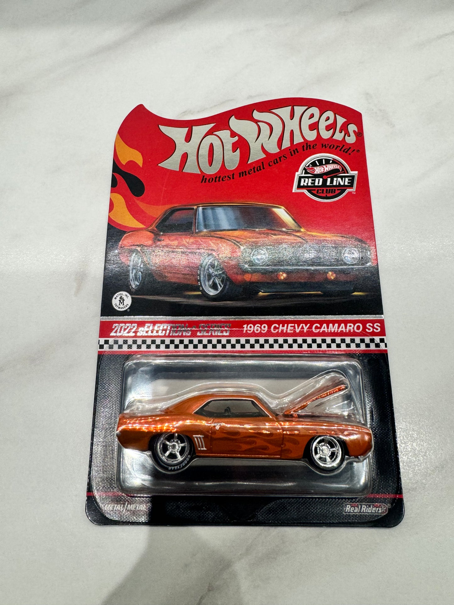 Hot Wheels 2022 RLC Selections 1969 Chevy Camaro SS Orange