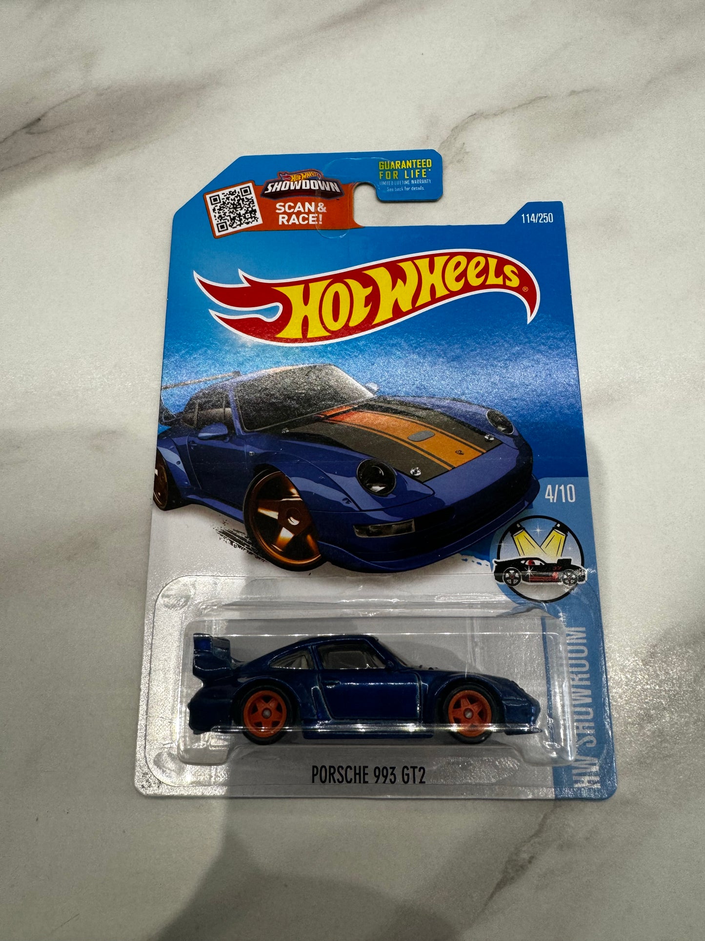 Hot Wheels Porsche 993 GT2 Super Treasure Hunt Long Card 114/250