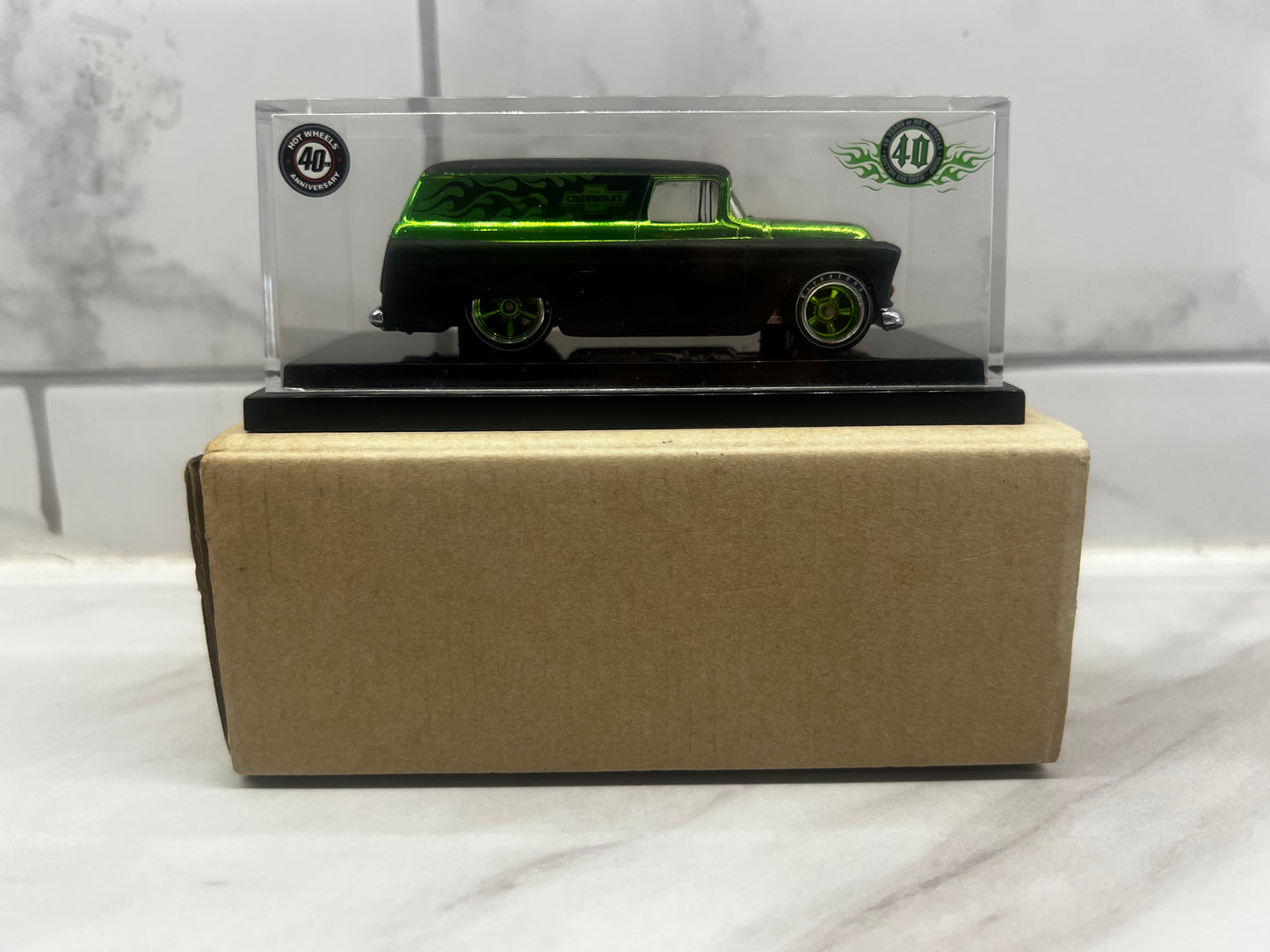 Hot Wheels 2008 Japanese Convention 55 Chevy Panel Van Green 828/1500