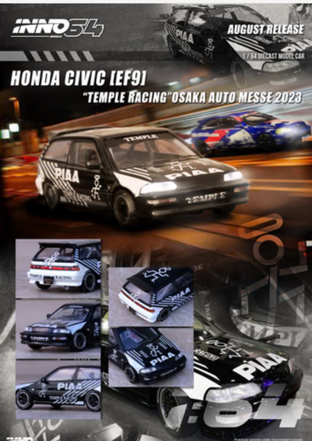 INNO64 Honda Civic (EF9) "Temple Racing" Osaka Auto Messe 2023