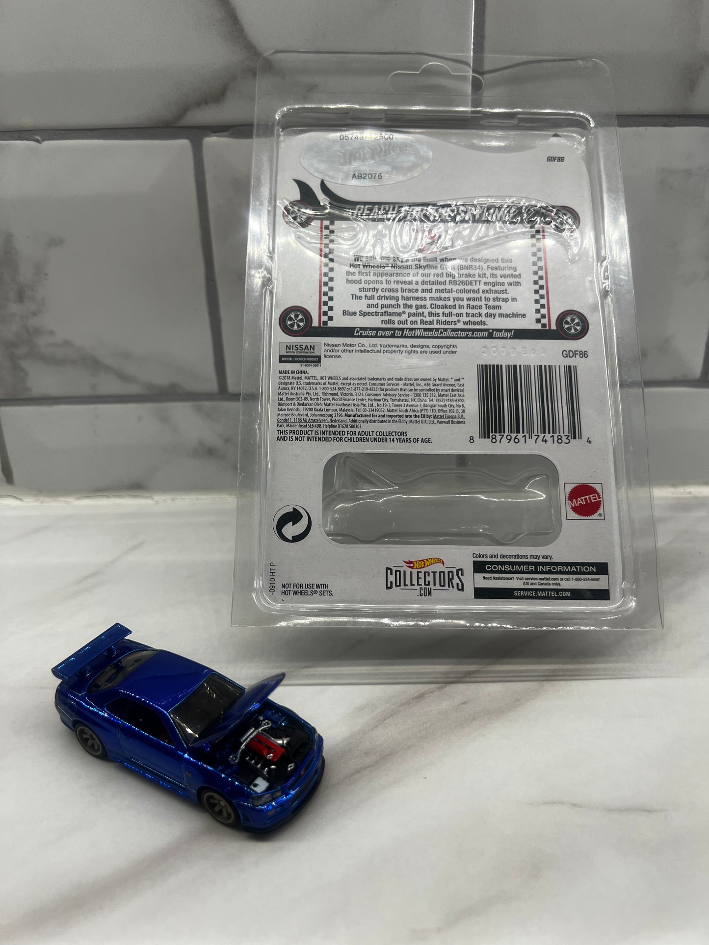 Hot Wheels Nissan Skyline GT-R (BNR34) Red Line Club RLC 2019 Loose