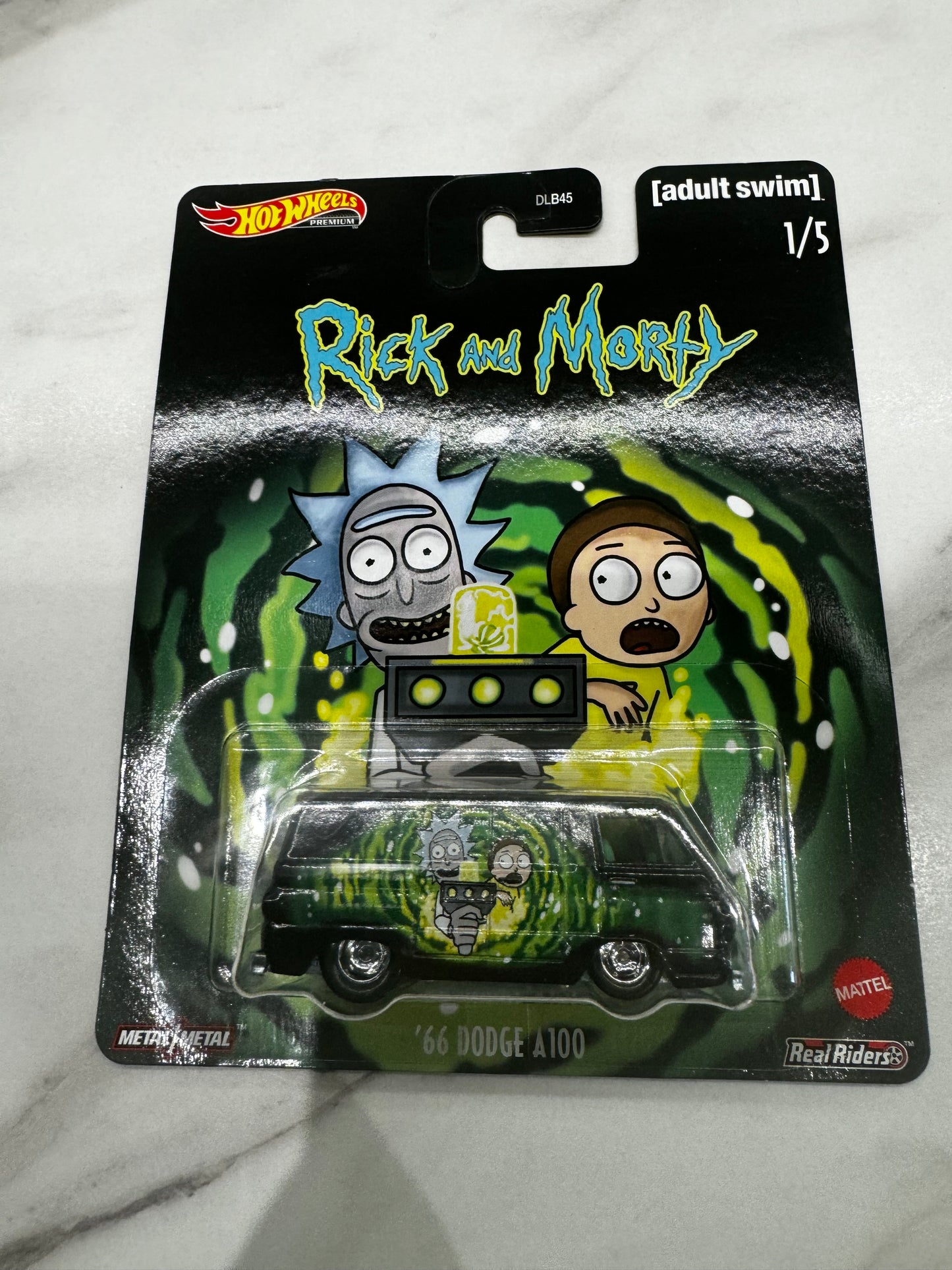 Hot Wheels Rick And Morty Complete set with bonus card with frame too