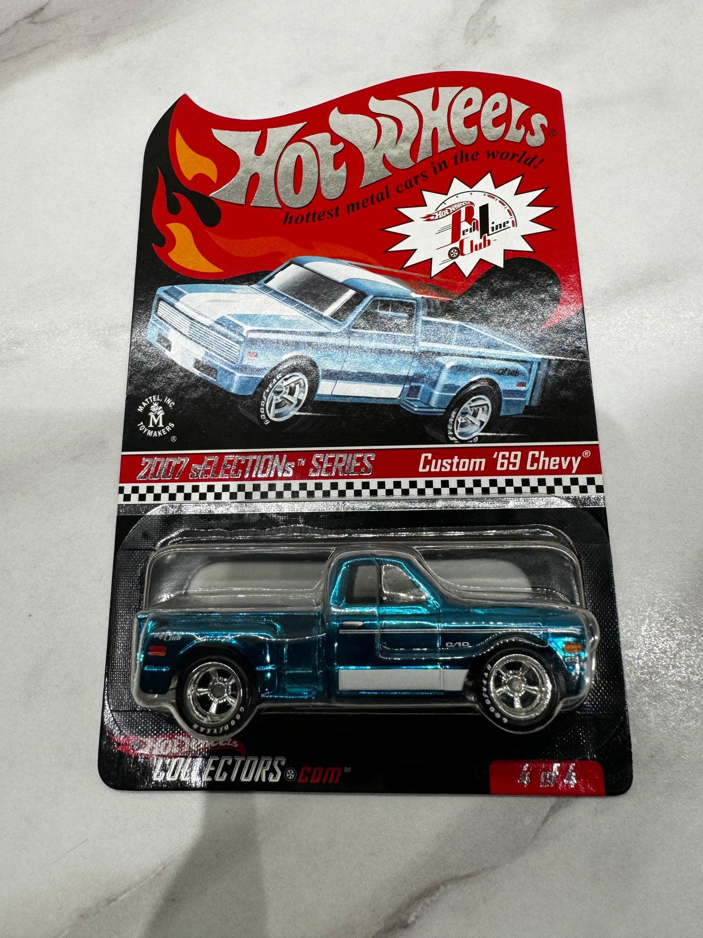 Hot Wheels Custom 69 Chevy 2007 Red Line Club 4/4