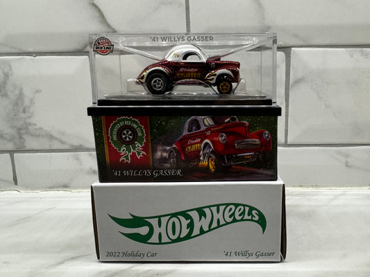 Hot Wheels RLC ‘41 WILLYS GASSER 2022 HOLIDAY CAR Exclusive RLC Limited Edition 5148/30000