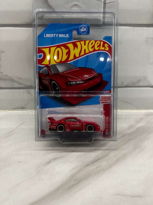 Hot Wheels Nissan Silvia S15 Red Edition Liberty Walk 2/12 with protector