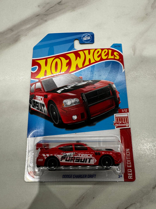 Hot Wheels Dodge Charger Drift 7/12 Red Edition