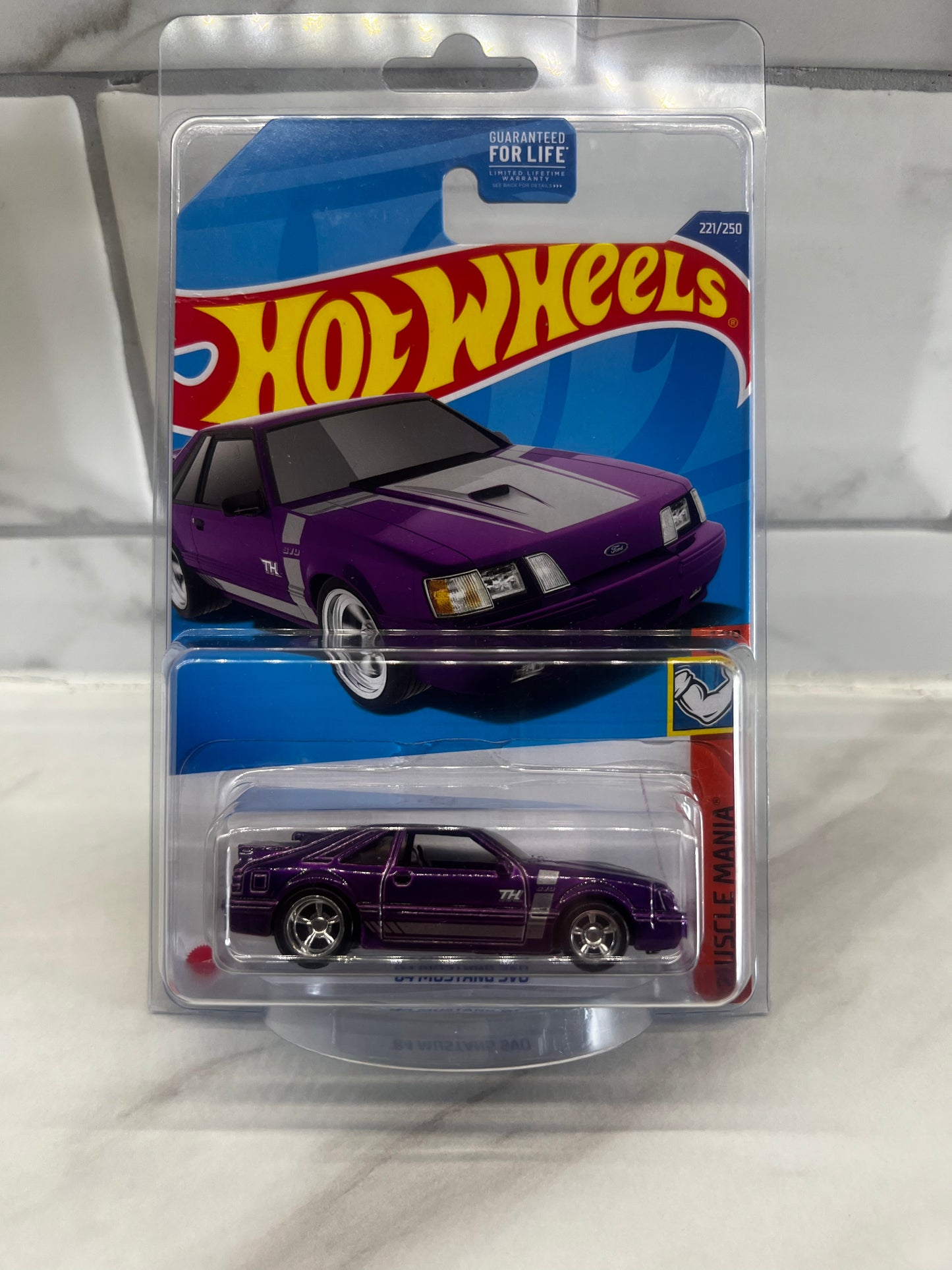 Hot Wheels 84 Mustang SVO Long Card Super Treasure Hunt