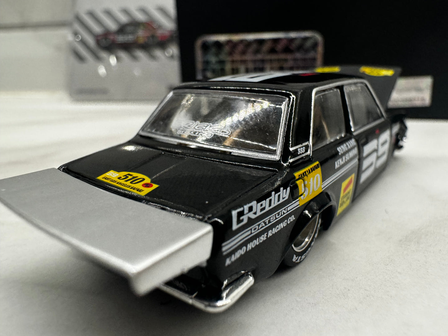 Mini GT X Kaido House Datsun 510 BLKLTD2 Black Limited 1:64  #2 Sealed 63/150 Signed by JUN IMAI