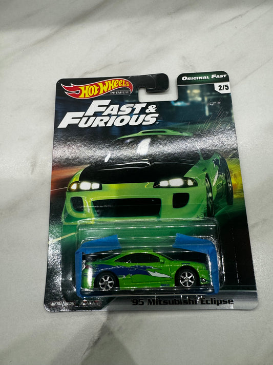 Hot Wheels 95 Mitsubishi Eclipse Original Fast 2/5 Fast & Furious MINT