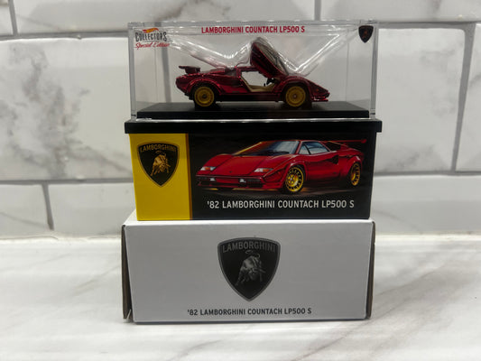 Hot Wheels Red 82 Lamborghini Countach  LP500 S 1407/12500 RLC