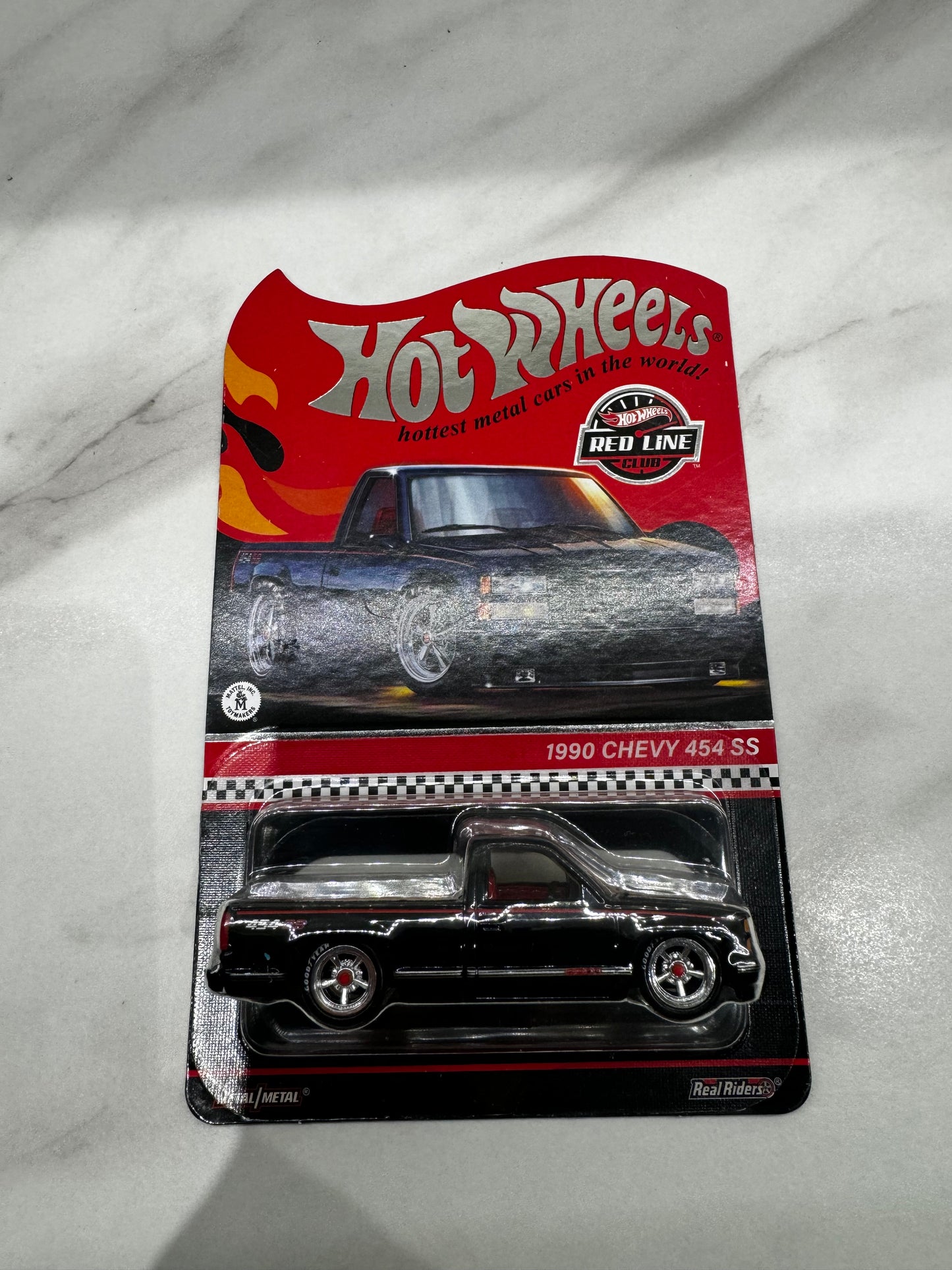 Hot Wheels 1990 Chevy 454 SS Red Line Clib Black