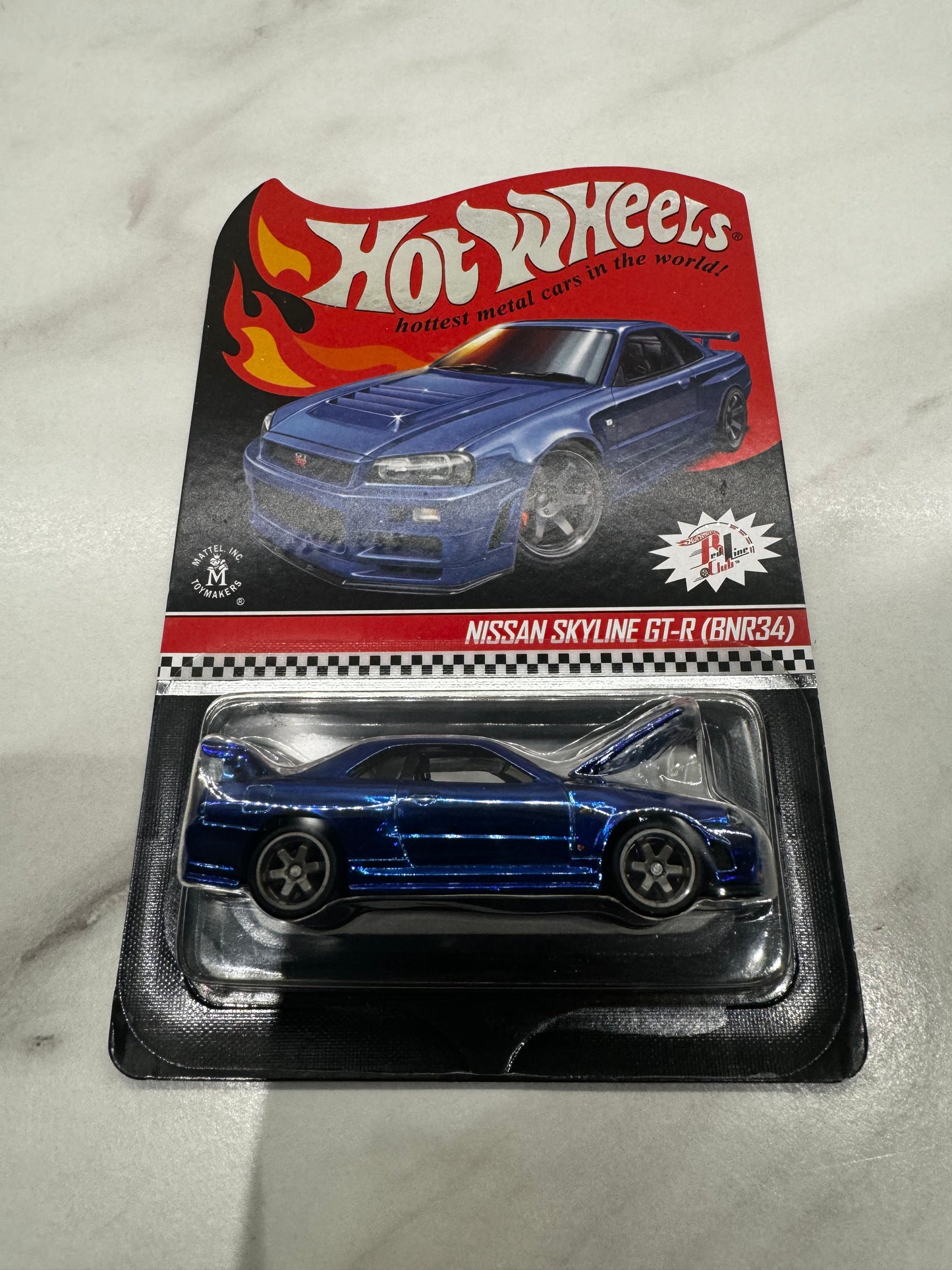 Hot Wheels 2019 Blue Skyline R34 Redline Club 7146/12500 Sealed