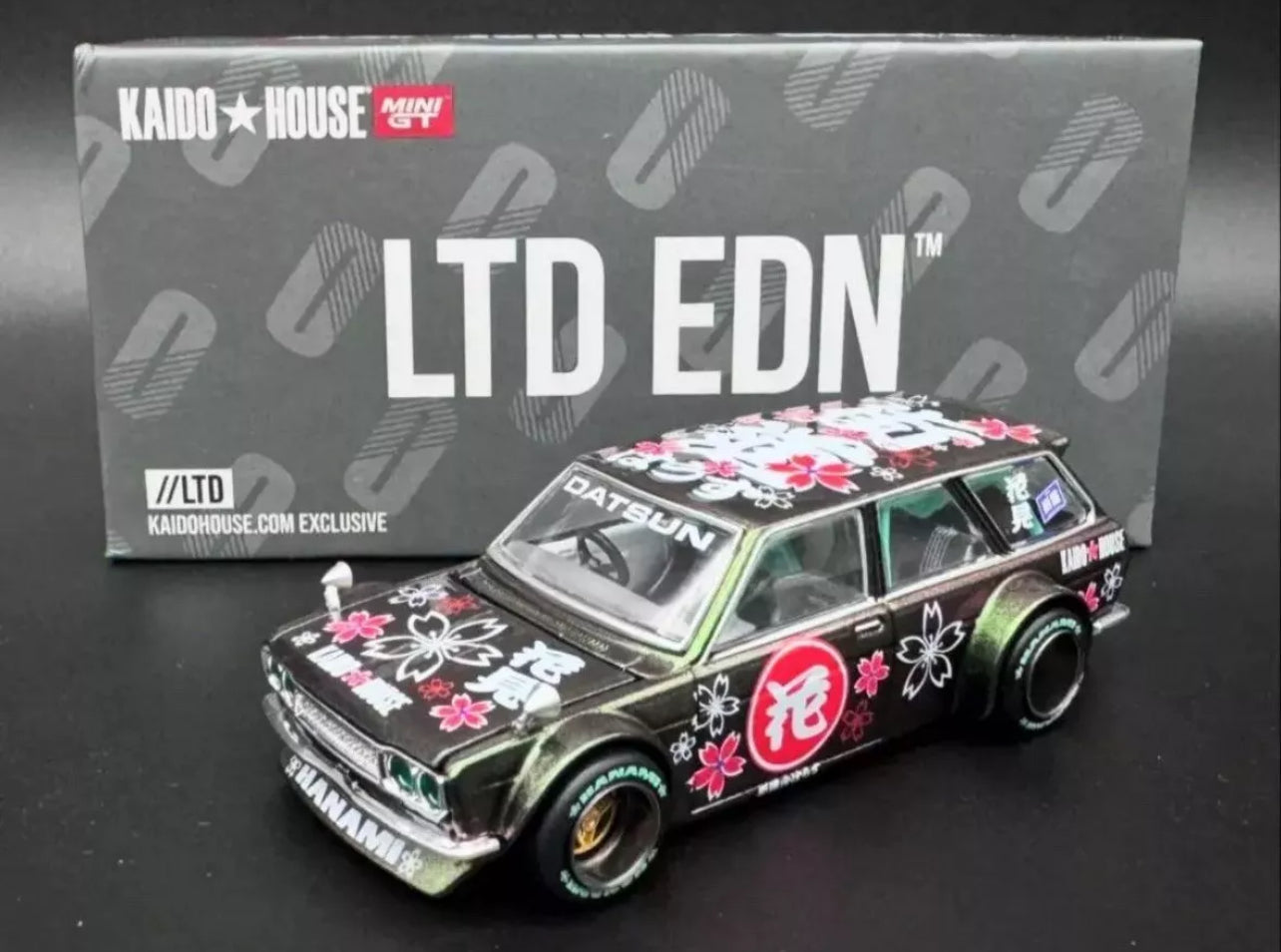 Kaido House Datsun 510 Wagon Hanami LTD EDN  Magic Brown/Green SEALED