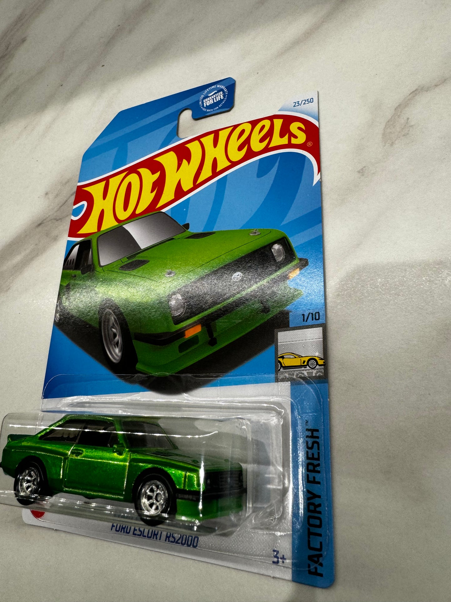 Hot Wheels Ford Escort RS2000 Long Card Super Treasure Hunt 2024