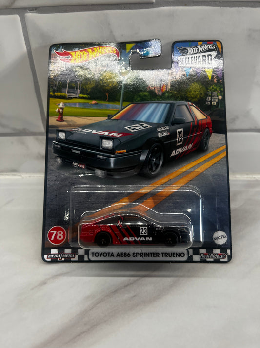 Hot Wheels Toyota AE86 Sprinter Trueno Boulevard