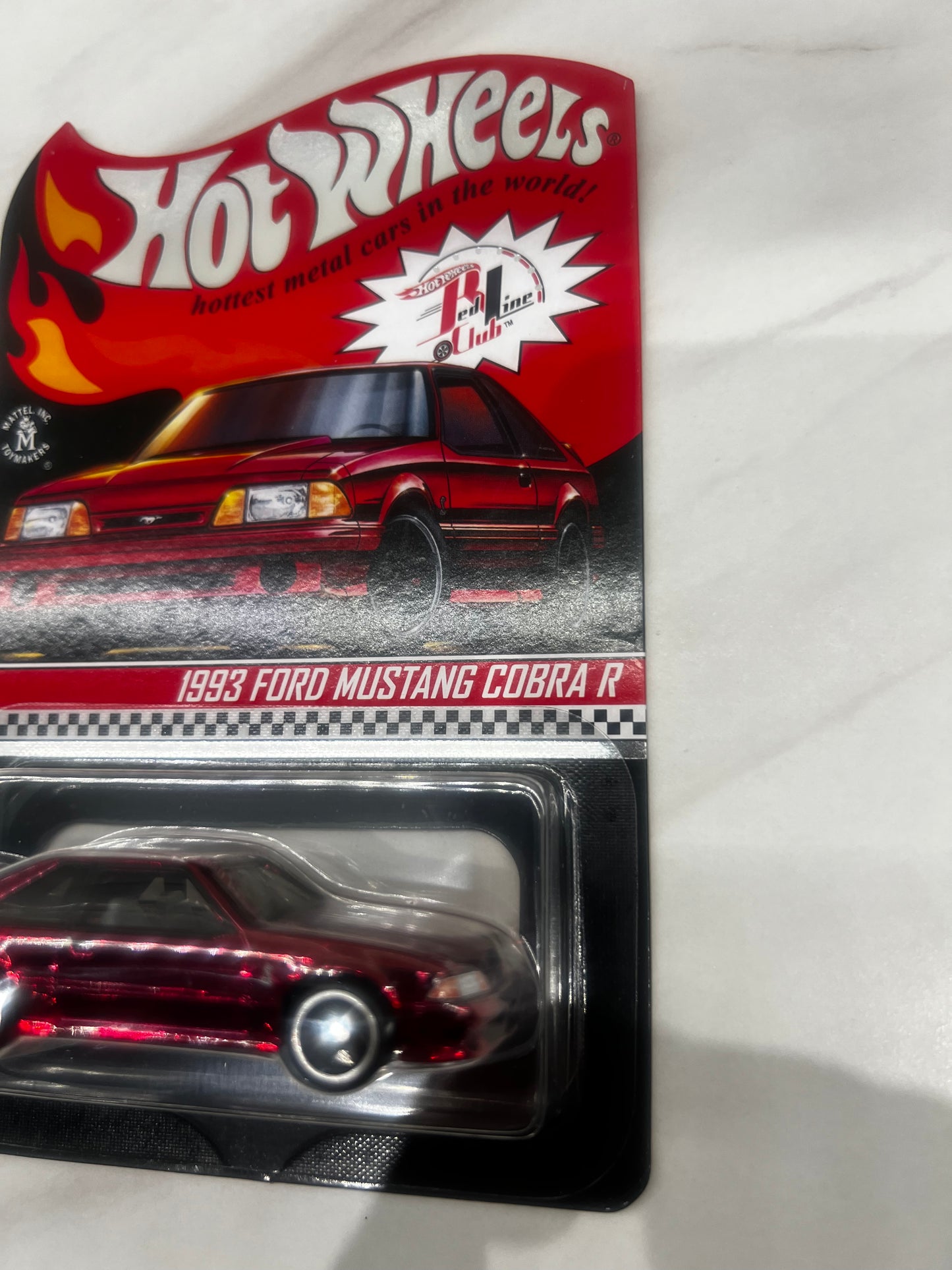 Hot Wheels 1993 Ford Mustang Cobra R RLC Redline Club Red