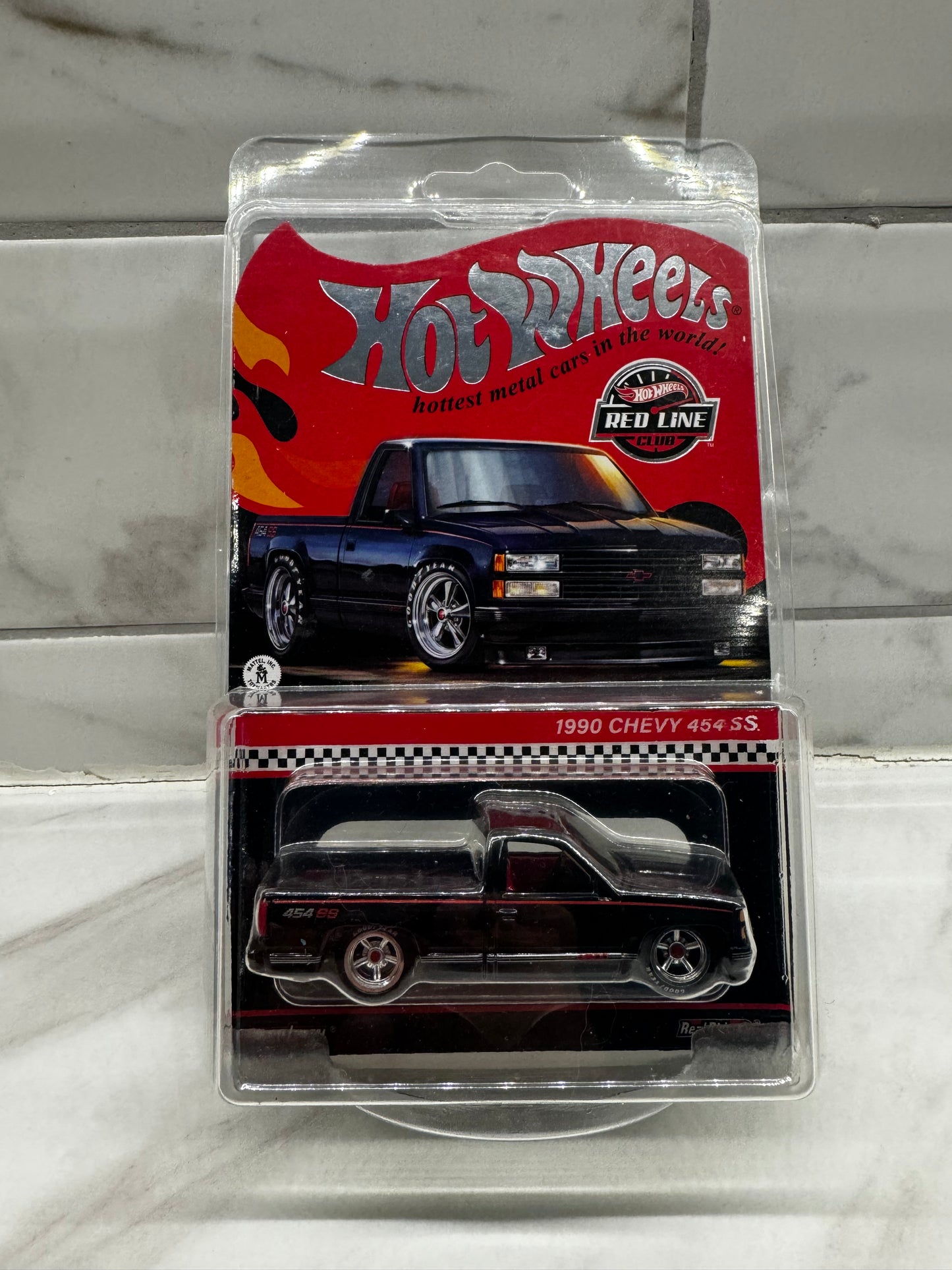 Hot Wheels 1990 Chevy 454 SS Red Line Clib Black