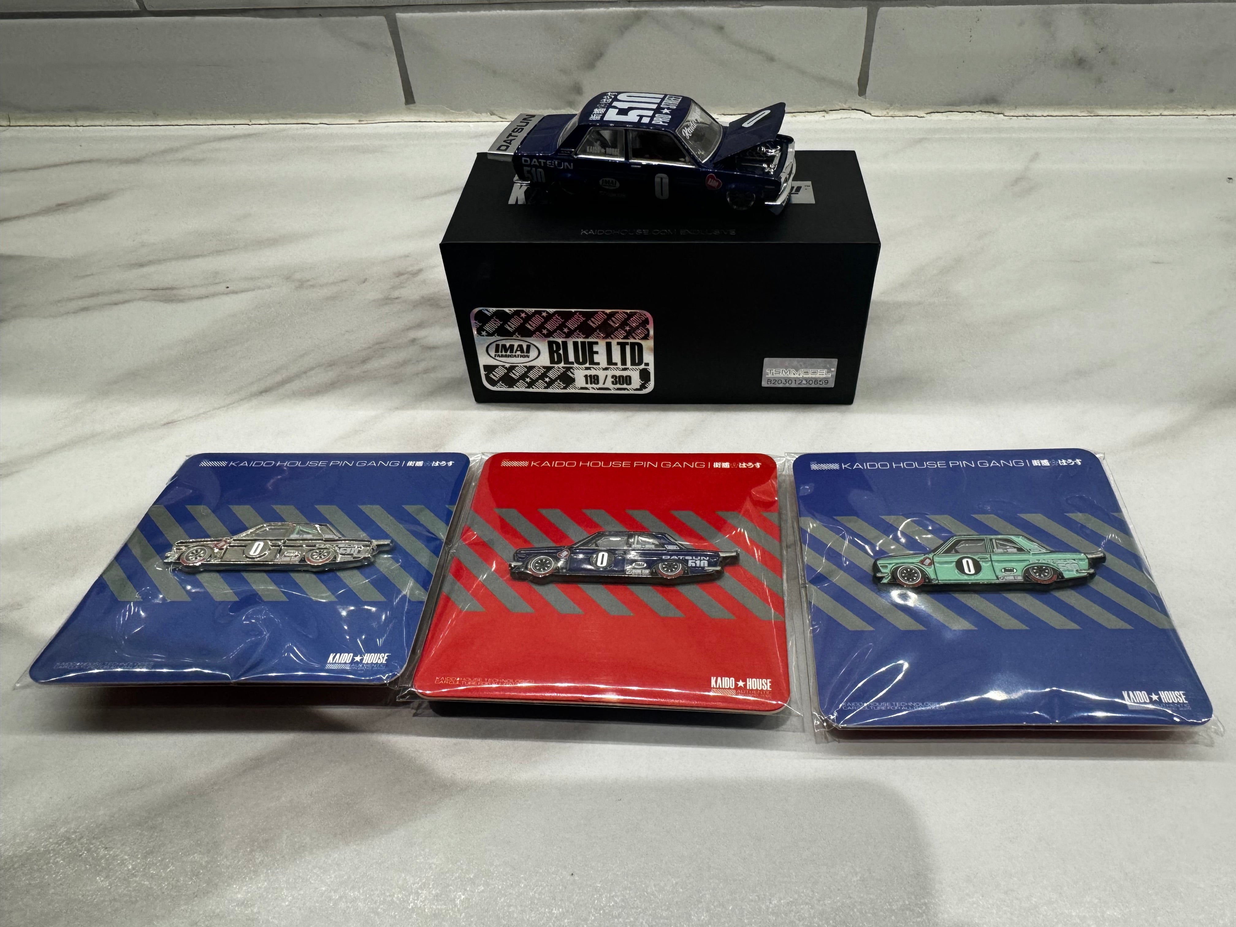 Mini GT x Kaido House Datsun 510 Pro Street BLKLTD #3 - Limited #119/300 +  Pins April 2022