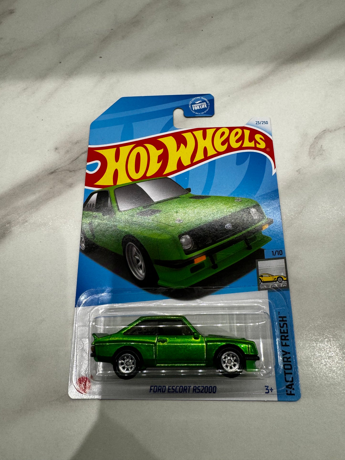 Hot Wheels Ford Escort RS2000 Long Card Super Treasure Hunt 2024