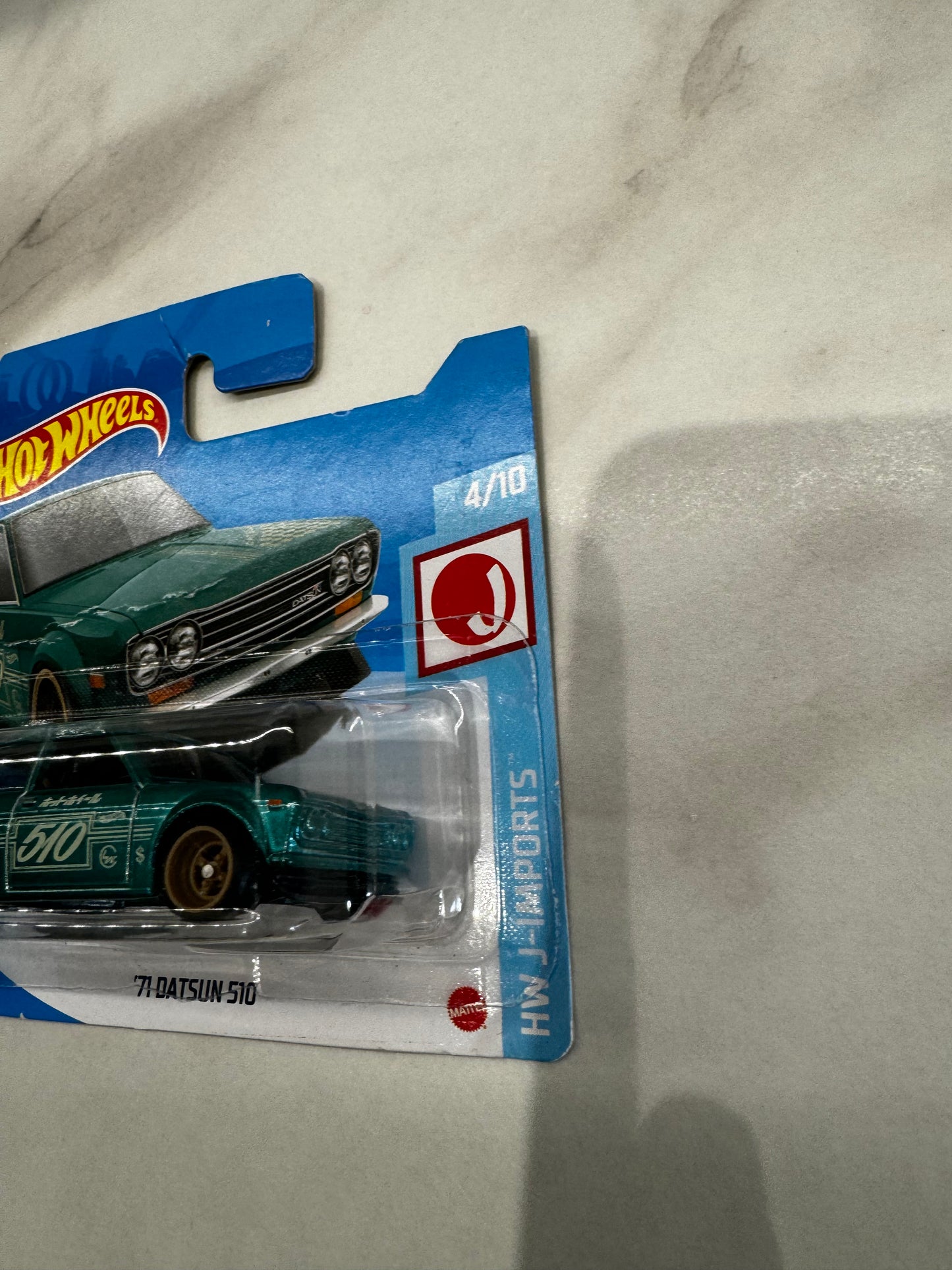 Hot Wheels 71 Datsun 510 Short Card Super Treasure Hunt 162/250