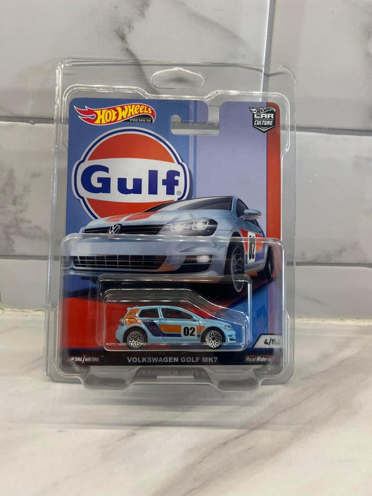 Hot Wheels Volkswagen Golf MK7 Gulf Edition Real Riders