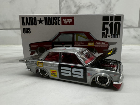 Mini GT Kaido House 003 Datsun 510 Pro Street Sun Kang Red CHASE 1:64