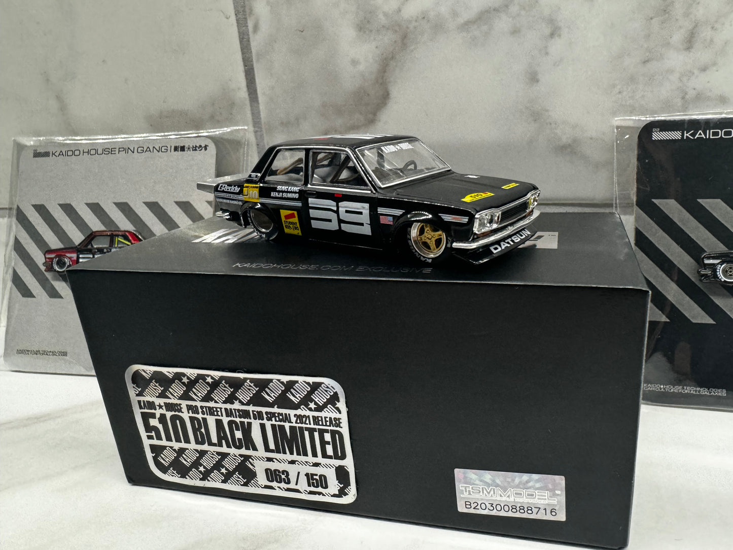 Mini GT X Kaido House Datsun 510 BLKLTD2 Black Limited 1:64  #2 Sealed 63/150 Signed by JUN IMAI