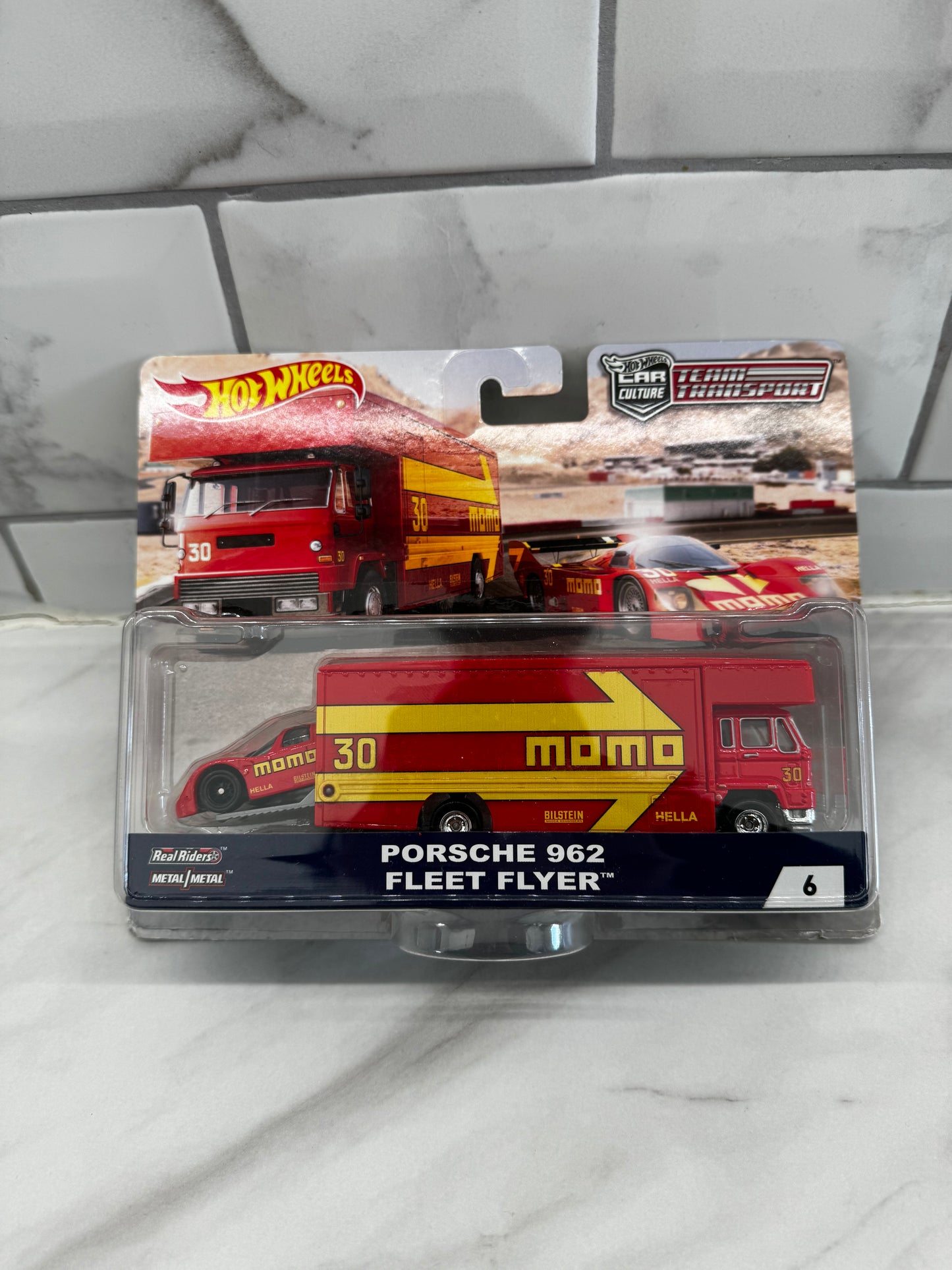 Hot Wheels Porsche 962 Fleet Flyer Team Transport