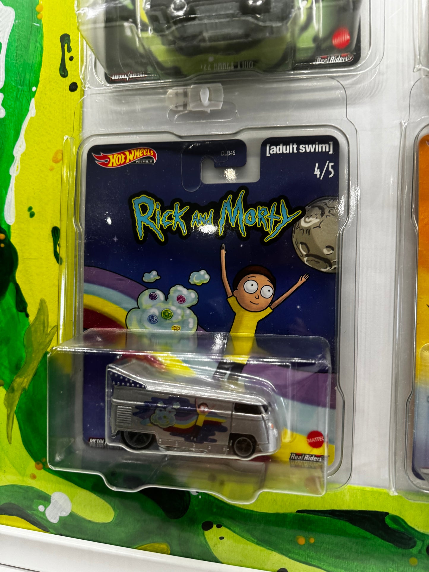 Hot Wheels Rick And Morty Complete set with bonus card with frame too