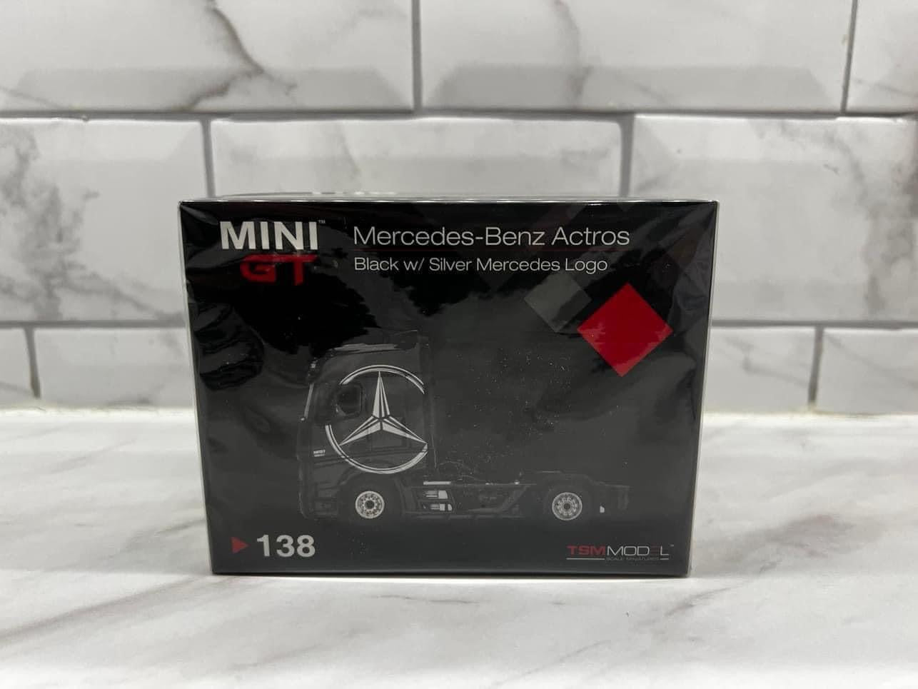 MINI GT 1:64 #138 MERCEDES-BENZ ACTROS CAB ONLY BLACK