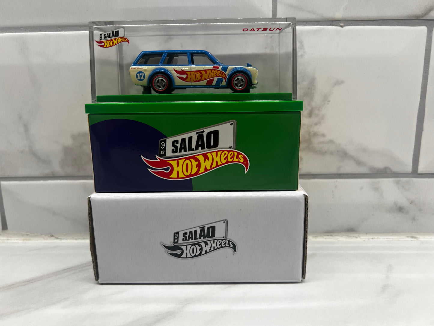 Hot Wheels '71 Datsun Bluebird 510 Wagon 2017 Brazil Convention 1:64 LOW NUMBER 20/3000