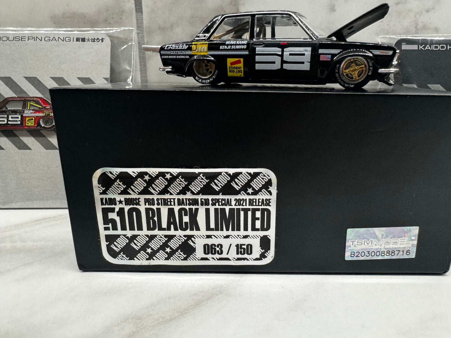 Mini GT X Kaido House Datsun 510 BLKLTD2 Black Limited 1:64  #2 Sealed 63/150 Signed by JUN IMAI