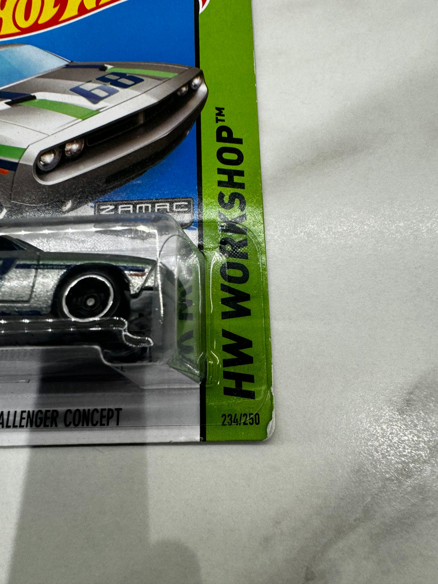 Hot Wheels Dodge Challenger Concept Zamac Long Card