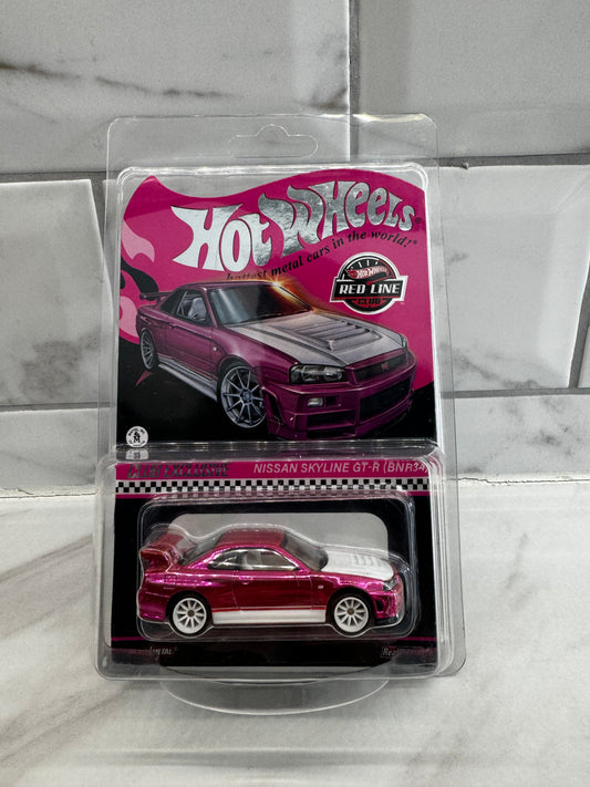 Hot Wheels Nissan Skyline GT-R BNR34 Club  exclusive RLC