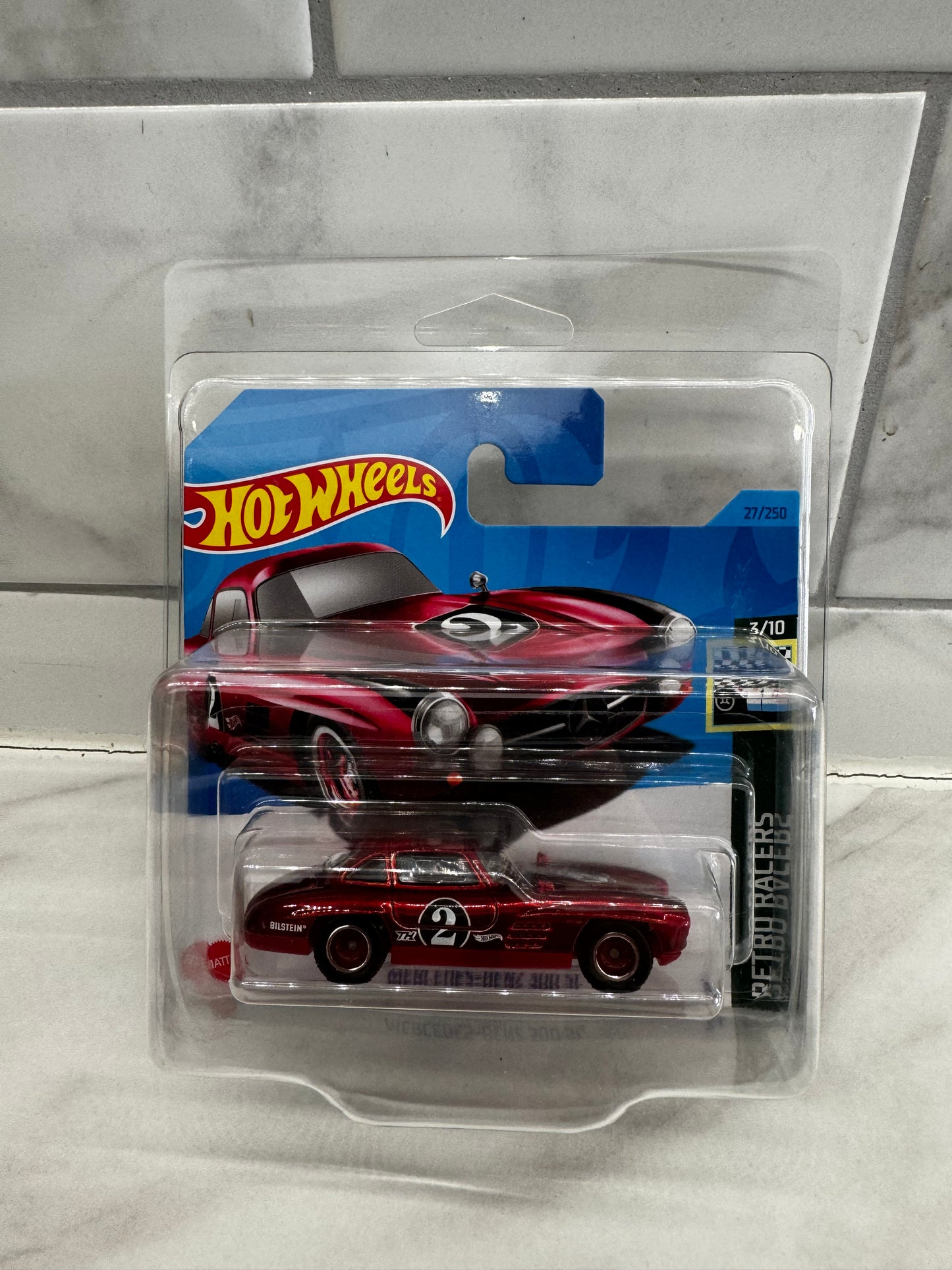 Hot Wheels Mercedes- Benz 300 SL 27/250 Short Card Super Treasure Hunt 27/250 MINT