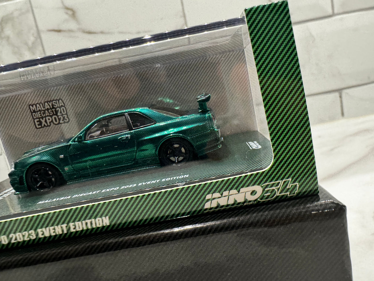 INNO64 Nissan Skyline GTR R34 Z Tune Full Carbon Malaysia Diecast Expo 2023